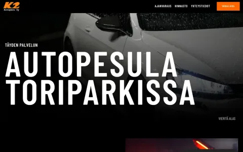 K2autopesu – verkkosivut