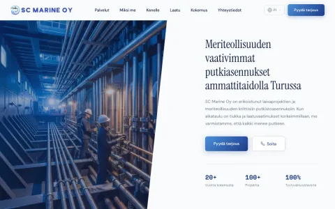 SC Marine Oy – verkkosivut