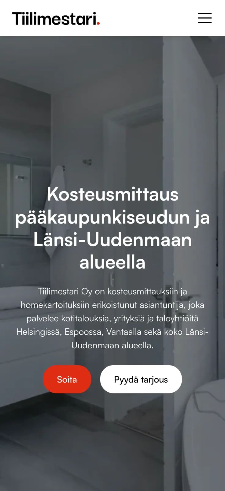 Tiilimestarin uudistetut sivut – kosteusmittaus pääkaupunkiseudulla