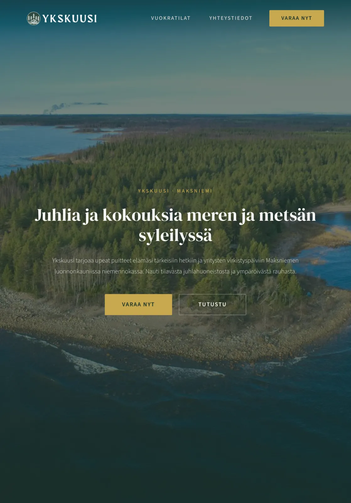 Asiakkaan nettisivut iPad Pro -tabletilla
